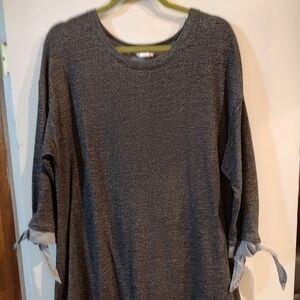 EUC Scoop Neck Tunic With Striped Accents